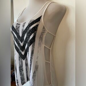 The Classic Glitter Open Sides Tank Top